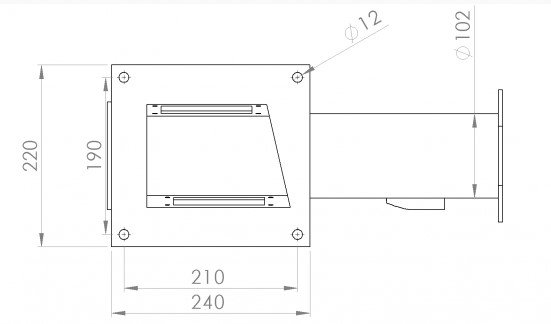 Rura podajnika 12kw ver.ii Galmet--Kr M-008410